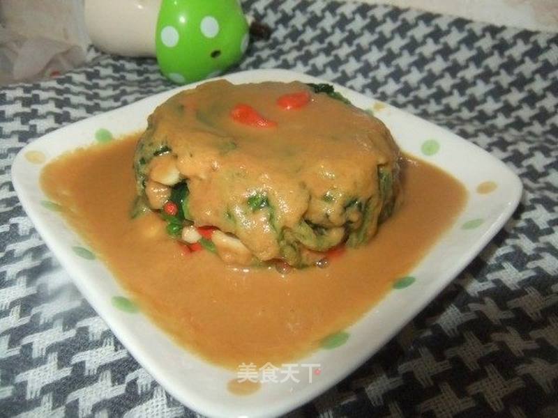 花生酱菠菜塔的做法_花生酱菠菜塔怎么做_菜谱_美食天下