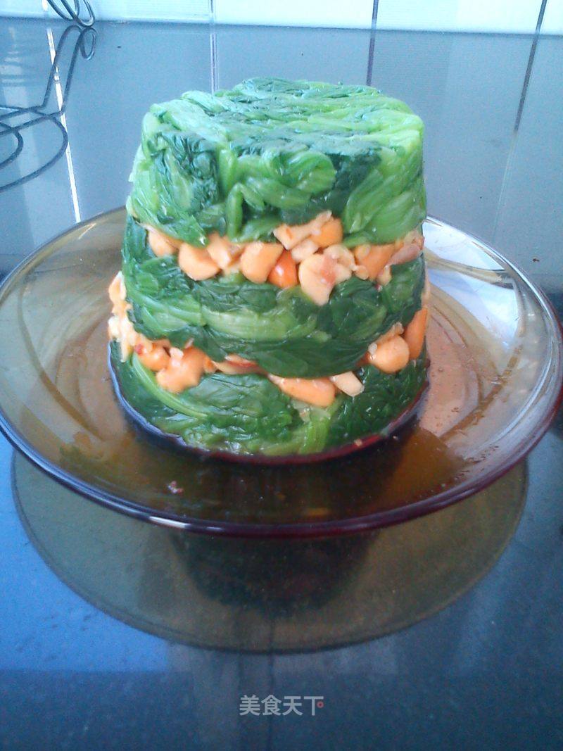 果仁菠菜塔的做法_果仁菠菜塔怎么做_菜谱_美食天下