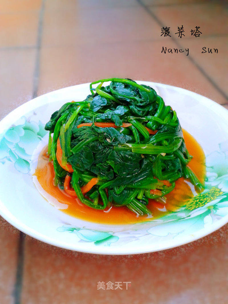 菠菜塔的做法_菠菜塔怎么做_sunxiaonan21的菜谱_美食天下