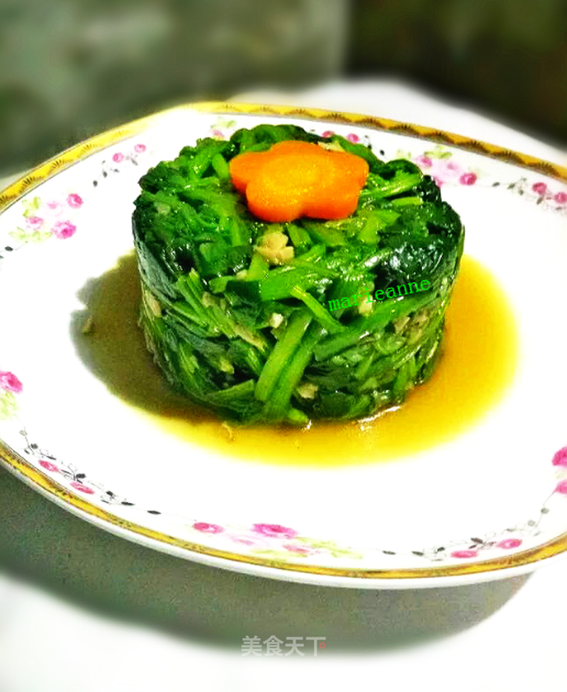 蒜香菠菜塔的做法_蒜香菠菜塔怎么做_marieanne的菜谱_美食天下