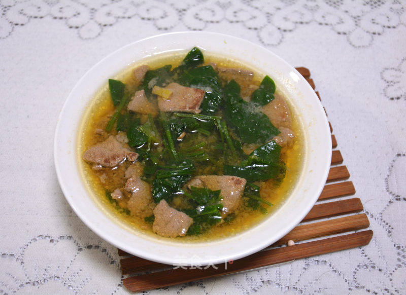 菠菜猪肝汤的做法_菠菜猪肝汤怎么做_清水淡竹的菜谱_美食天下