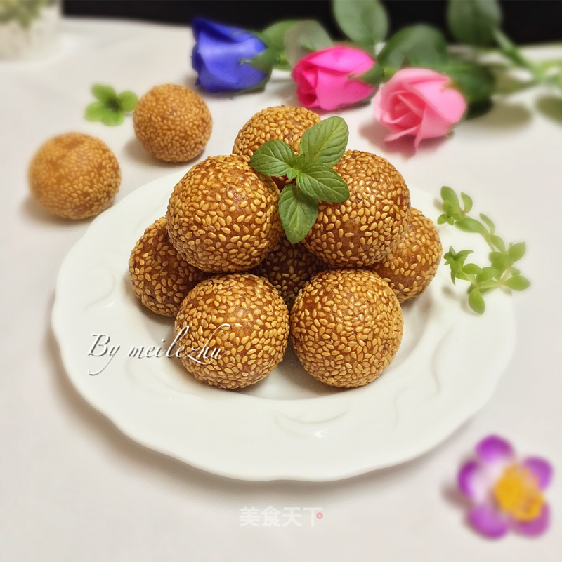 南瓜芝麻球的做法_南瓜芝麻球怎么做_美乐猪的菜谱_美食天下