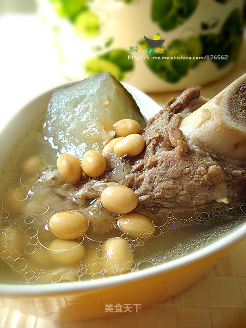 黄豆冬瓜筒骨汤的做法_黄豆冬瓜筒骨汤怎么做_菜谱_美食天下