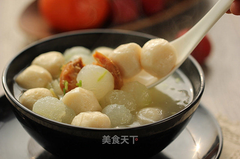 虾仁冬瓜鱼丸汤的做法_虾仁冬瓜鱼丸汤怎么做_斯佳丽WH的菜谱_美食天下