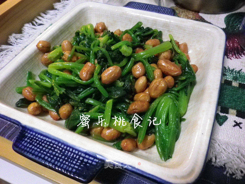 老醋菠菜花生的做法_老醋菠菜花生怎么做_蜜乐桃的菜谱_美食天下