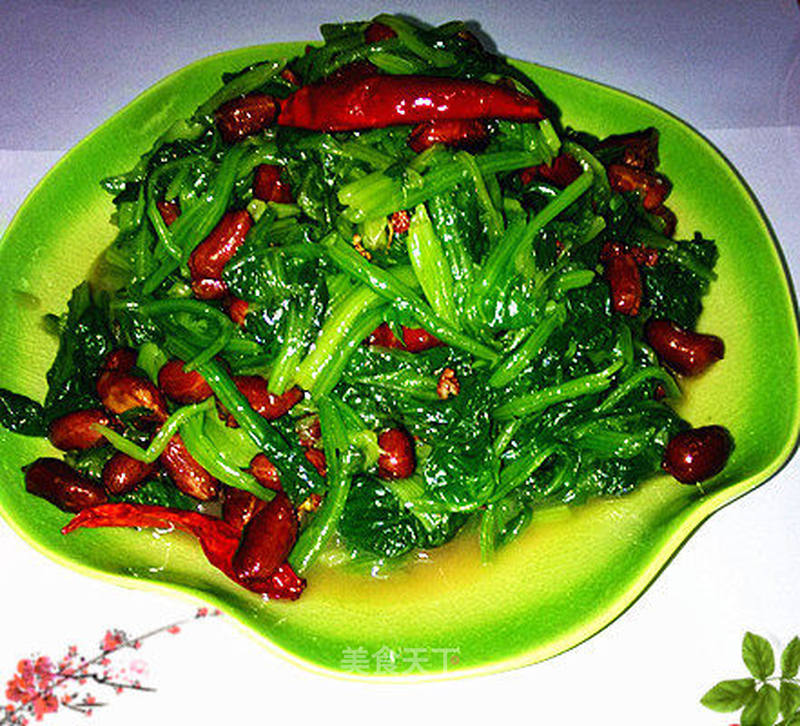 老醋花生拌菠菜的做法_老醋花生拌菠菜怎么做_逗逗橱的菜谱_美食天下