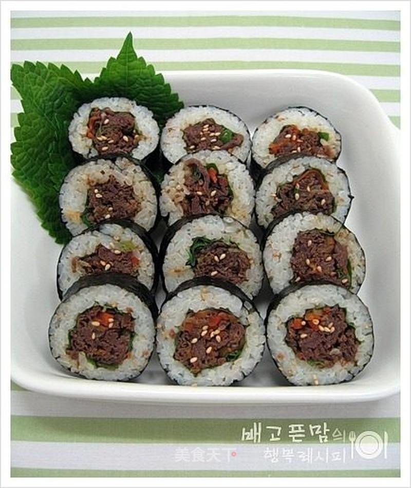 牛肉紫菜包饭的做法_牛肉紫菜包饭怎么做_菜谱_美食天下