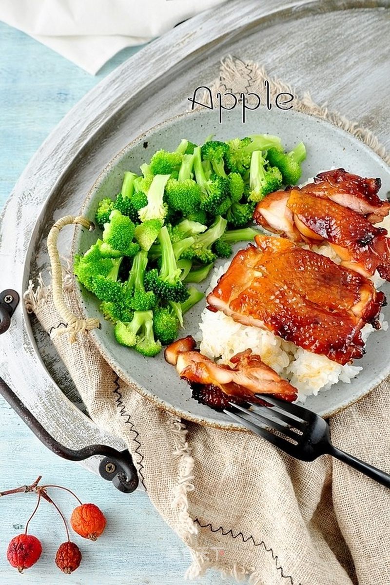 照烧鸡腿饭的做法_照烧鸡腿饭怎么做_A苹果小厨的菜谱_美食天下