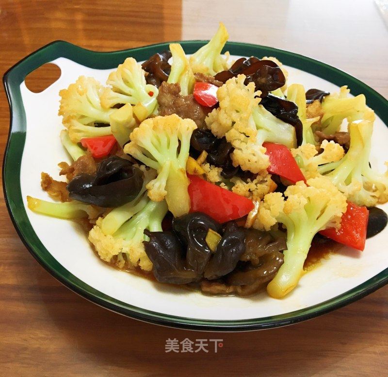 木耳菜花炒肉的做法_木耳菜花炒肉怎么做_香香的小厨房的菜谱_美食天下