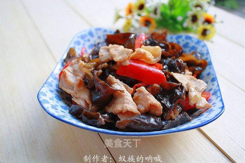酸辣木耳炒肉片的做法_酸辣木耳炒肉片怎么做_菜谱_美食天下