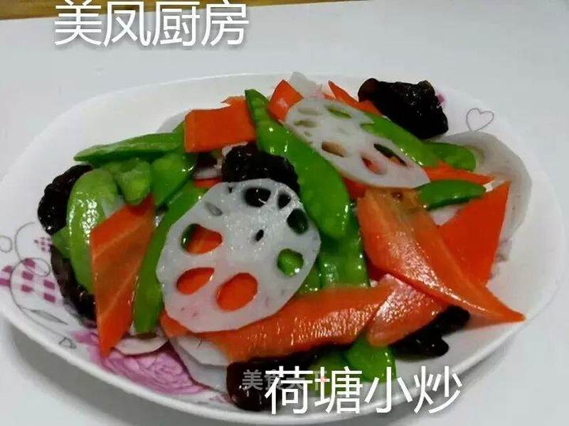 荷塘小炒的做法_荷塘小炒怎么做_美凤厨房的菜谱_美食天下