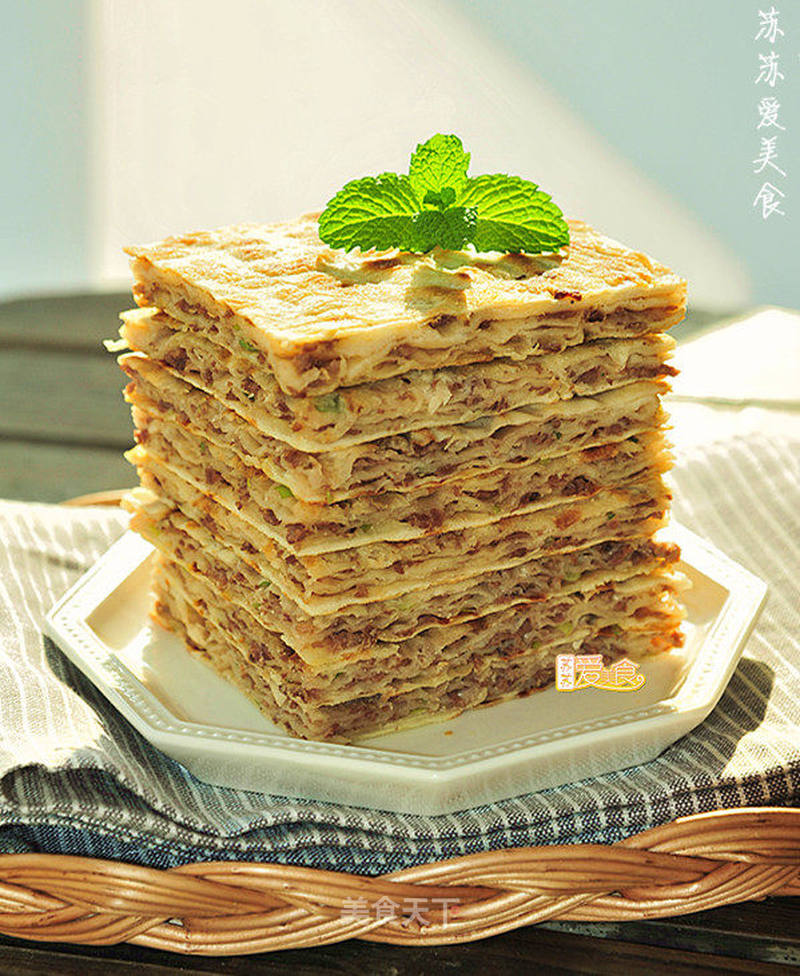 烫面千层牛肉饼的做法_怎样做令人垂涎三尺的山东名吃【烫面千层牛肉饼】_烫面千层牛肉饼怎么做_苏苏爱美食的菜谱_美食天下
