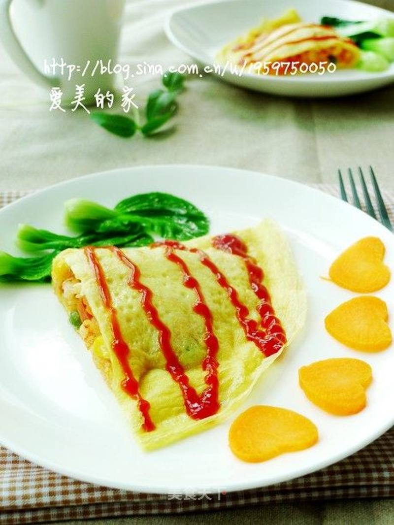 蛋包饭的做法_给剩米饭披上华丽的外衣—蛋包饭_蛋包饭怎么做_菜谱_美食天下
