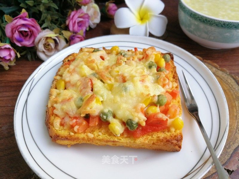 鲜虾吐司小披萨的做法_鲜虾吐司小披萨怎么做_清水淡竹的菜谱_美食天下