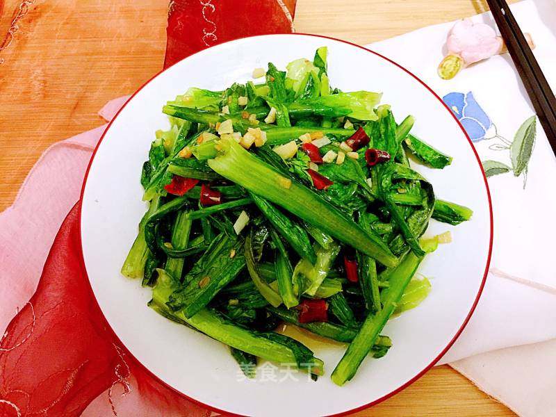 蒜蓉油麦菜的做法_蒜蓉油麦菜怎么做_阿晨清诚的菜谱_美食天下