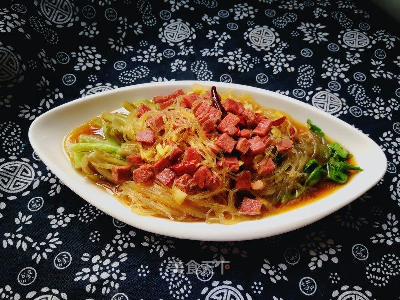蒜蓉粉丝油麦菜的做法_蒜蓉粉丝油麦菜怎么做_一溪月的菜谱_美食天下