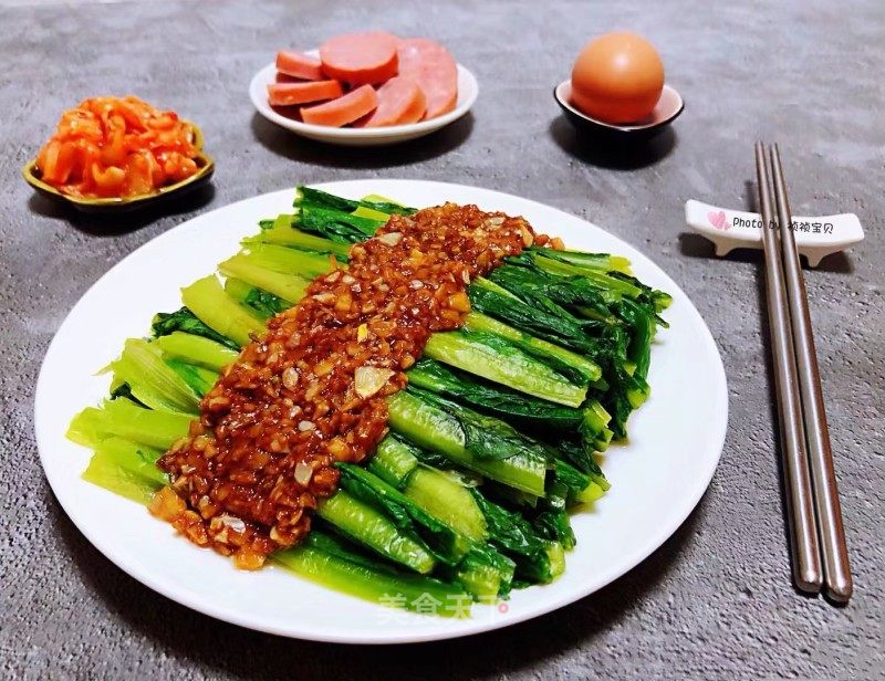 蚝油蒜蓉油麦菜的做法_蚝油蒜蓉油麦菜怎么做_祯祯宝贝的菜谱_美食天下