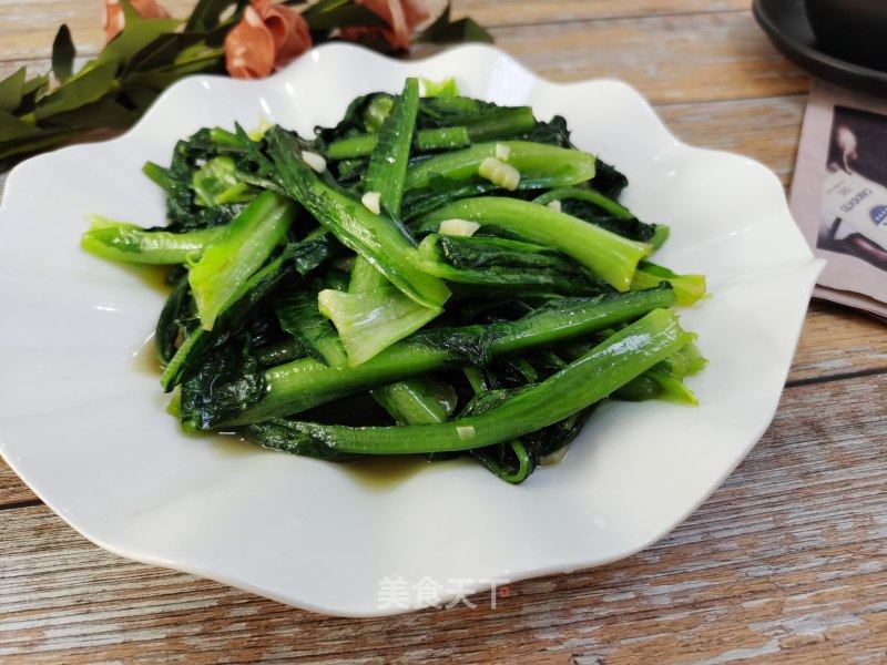 蒜蓉油麦菜的做法_蒜蓉油麦菜怎么做_噬血gg的菜谱_美食天下