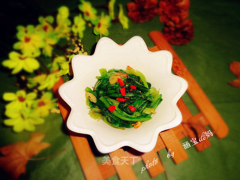 蒜香油麦菜的做法_蒜香油麦菜怎么做_涵宝de妈的菜谱_美食天下