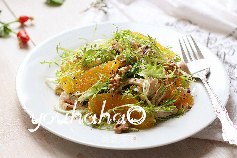 橙肉沙拉的做法_橙肉沙拉怎么做_悠哈厨房的菜谱_美食天下
