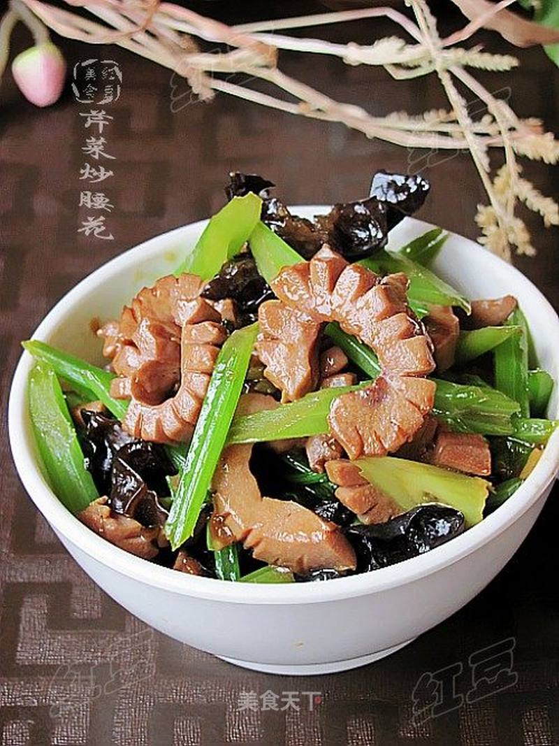 芹菜炒腰花的做法_芹菜炒腰花怎么做_菜谱_美食天下