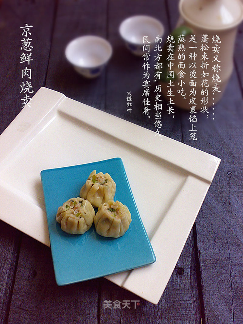 京葱鲜肉烧卖的做法_京葱鲜肉烧卖怎么做_火镀红叶的菜谱_美食天下