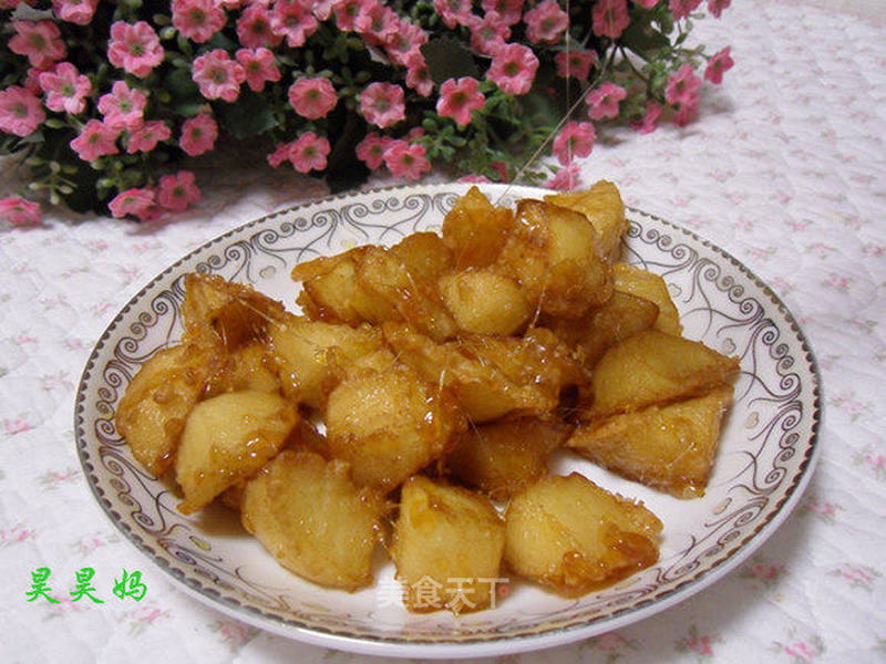 拔丝苹果的做法_拔丝苹果怎么做_昊昊小屋的菜谱_美食天下