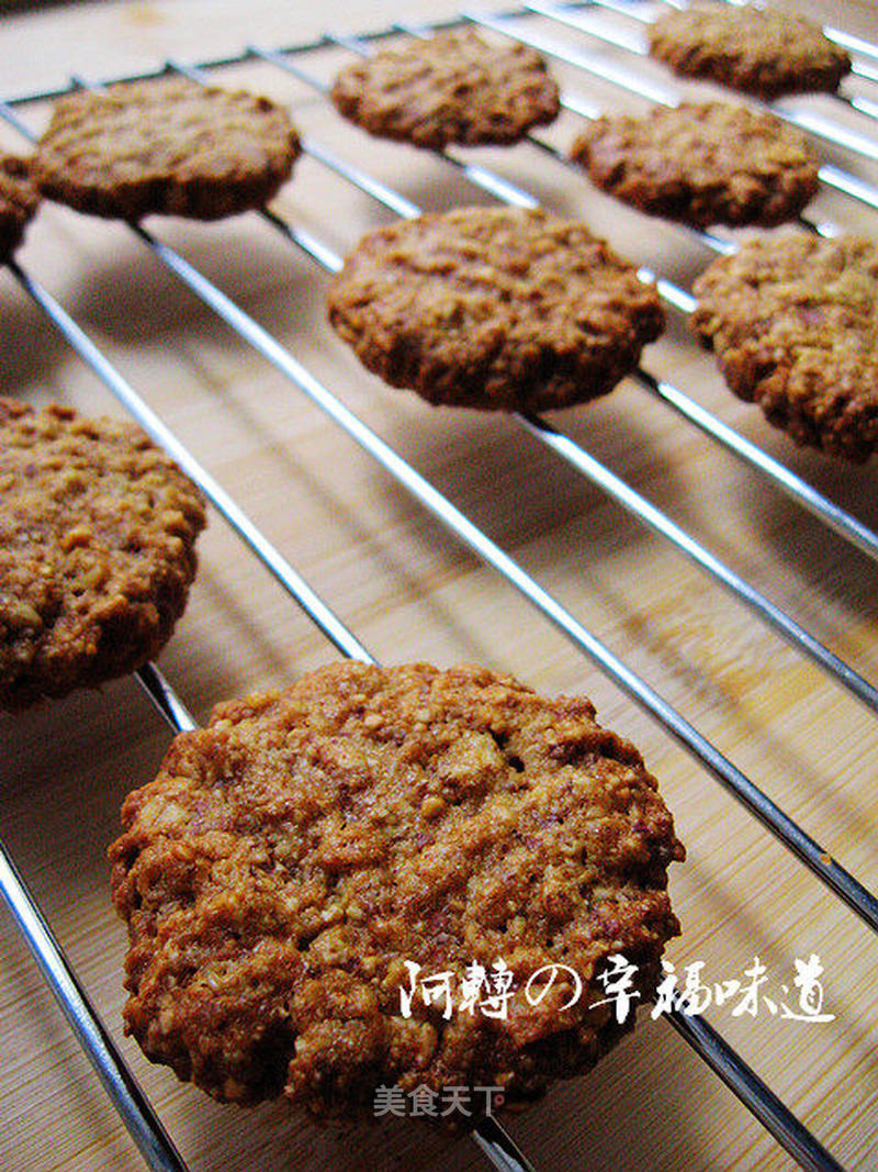 花生酱燕麦饼干的做法_花生酱燕麦饼干怎么做_菜谱_美食天下