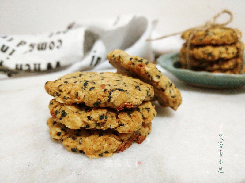 黑芝麻燕麦高纤饼干的做法_黑芝麻燕麦高纤饼干怎么做_漫香小屋的菜谱_美食天下