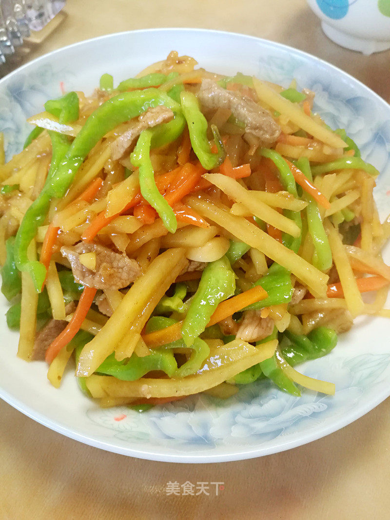青椒土豆丝的做法_快手小炒~青椒土豆丝_青椒土豆丝怎么做_lengnina的菜谱_美食天下