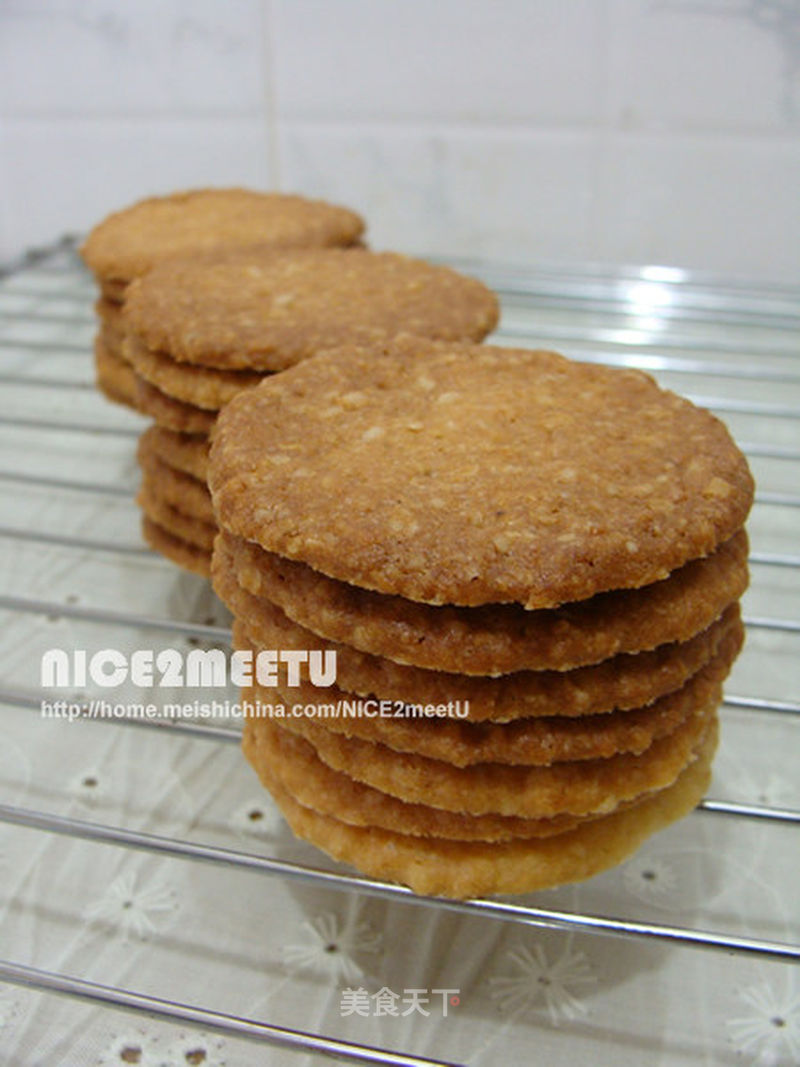 燕麦饼干的做法_燕麦饼干怎么做_菜谱_美食天下