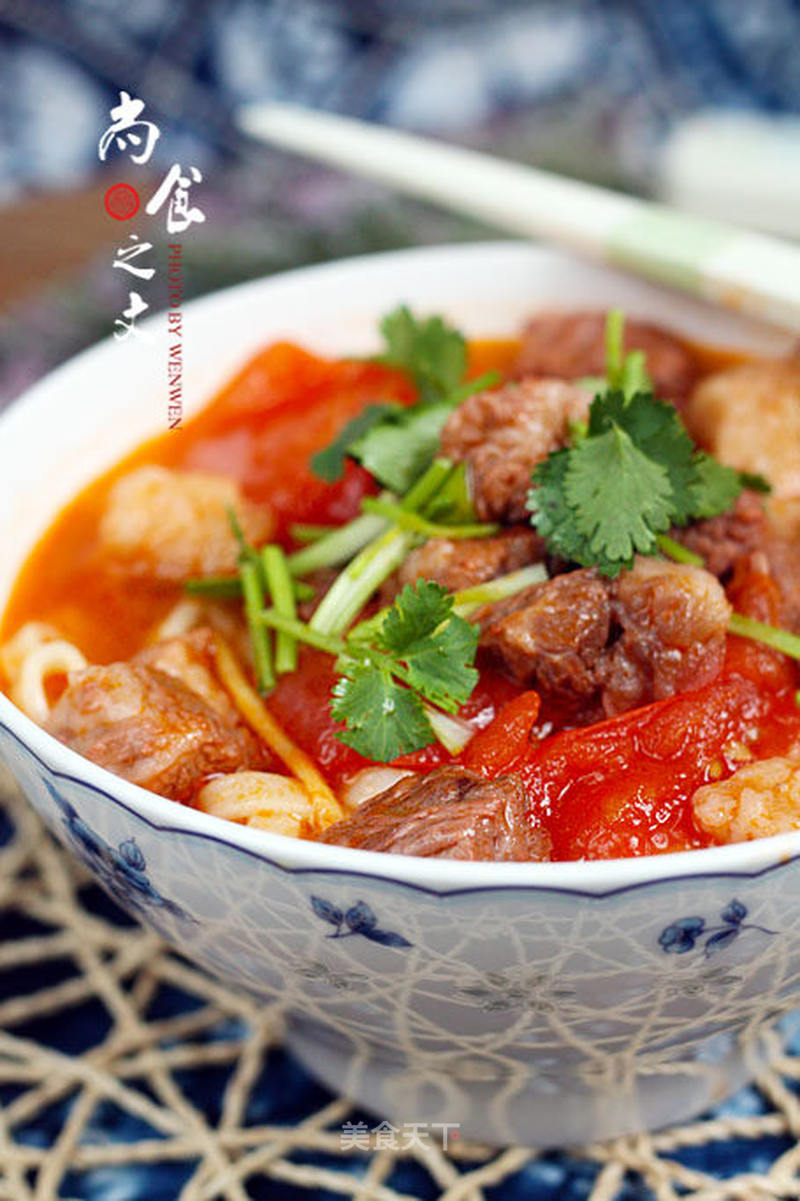 蕃茄牛肉面的做法_蕃茄牛肉面怎么做_尚食之文的菜谱_美食天下