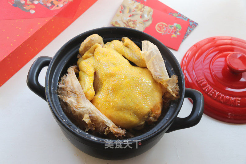 砂锅盐焗鸡的做法_砂锅盐焗鸡怎么做_海蓝澜的菜谱_美食天下