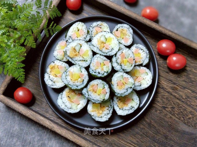 简易寿司卷的做法_简易寿司卷怎么做_宸·羽的菜谱_美食天下