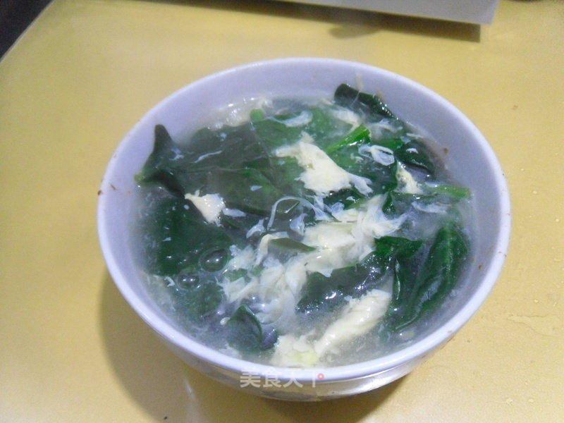 菠菜鸡蛋汤的做法_菠菜鸡蛋汤怎么做_馋嘴乐的菜谱_美食天下