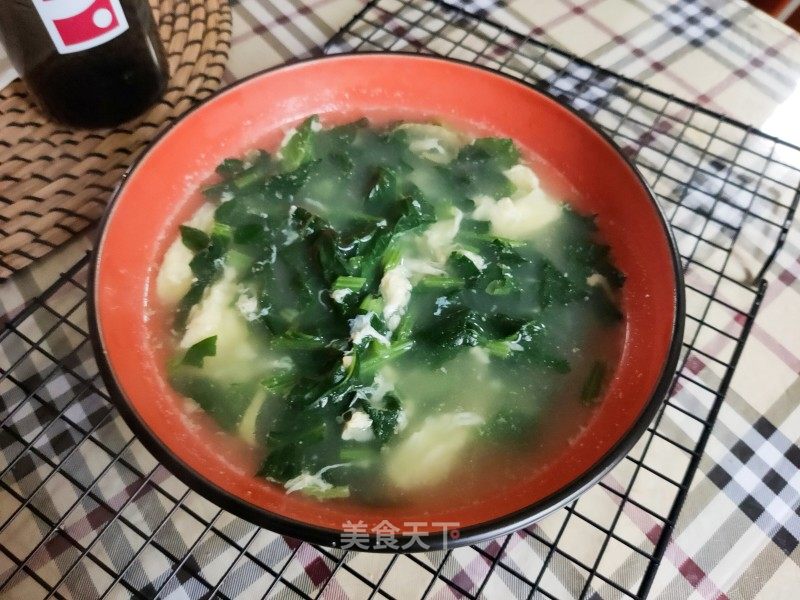 菠菜虾皮鸡蛋汤的做法_菠菜虾皮鸡蛋汤怎么做_筠旸JY的菜谱_美食天下