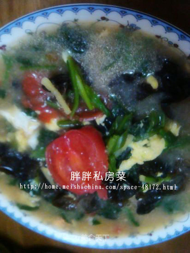 菠菜木耳鸡蛋汤的做法_菠菜木耳鸡蛋汤怎么做_菜谱_美食天下