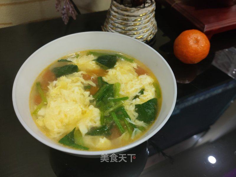 番茄菠菜鸡蛋汤的做法_番茄菠菜鸡蛋汤怎么做_筠旸JY的菜谱_美食天下