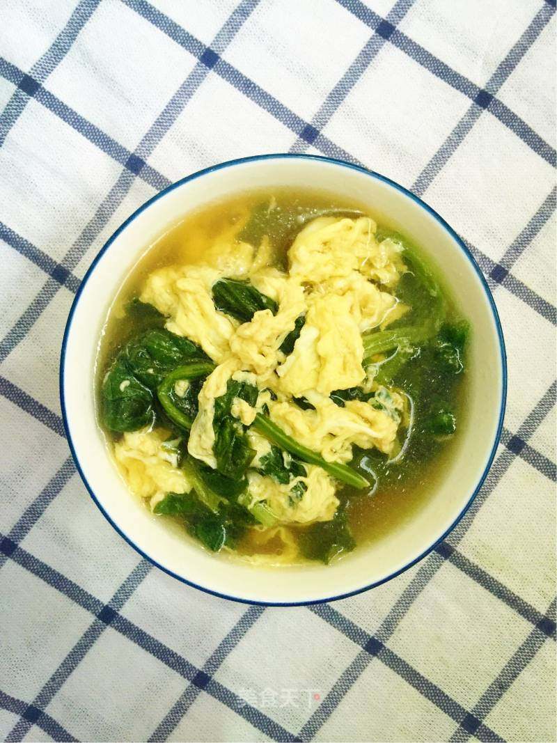 炝锅版菠菜鸡蛋汤的做法_炝锅版菠菜鸡蛋汤怎么做_吃猴子的桃儿、的菜谱_美食天下