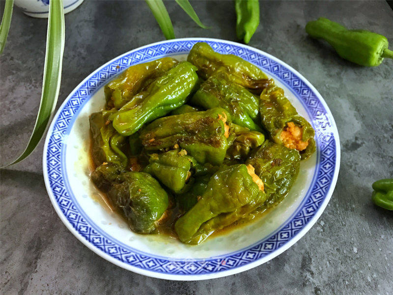 虎皮青椒酿肉的做法_虎皮青椒酿肉怎么做_乐食记的菜谱_美食天下