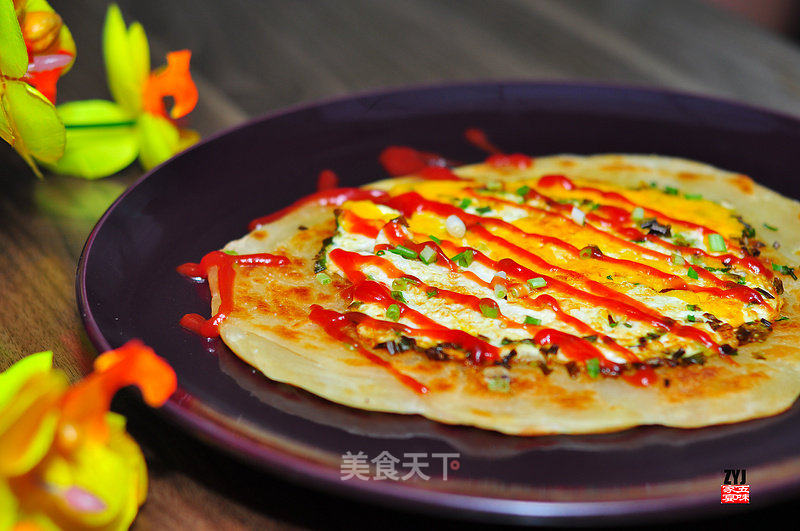 鸡蛋饼的做法_鸡蛋饼怎么做_欢心的菜谱_美食天下