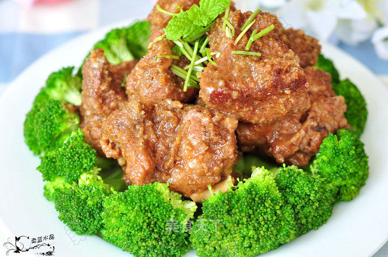 粉蒸排骨的做法_粉蒸排骨怎么做_柔蓝水晶的菜谱_美食天下