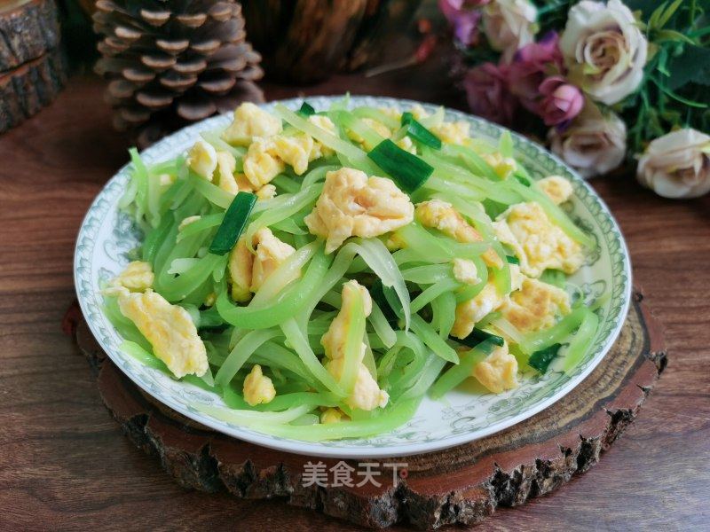 莴笋丝炒蛋的做法_莴笋丝炒蛋怎么做_清水淡竹的菜谱_美食天下