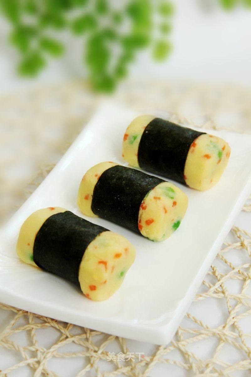 土豆泥紫菜卷的做法_土豆泥紫菜卷怎么做_心曲之旅的菜谱_美食天下