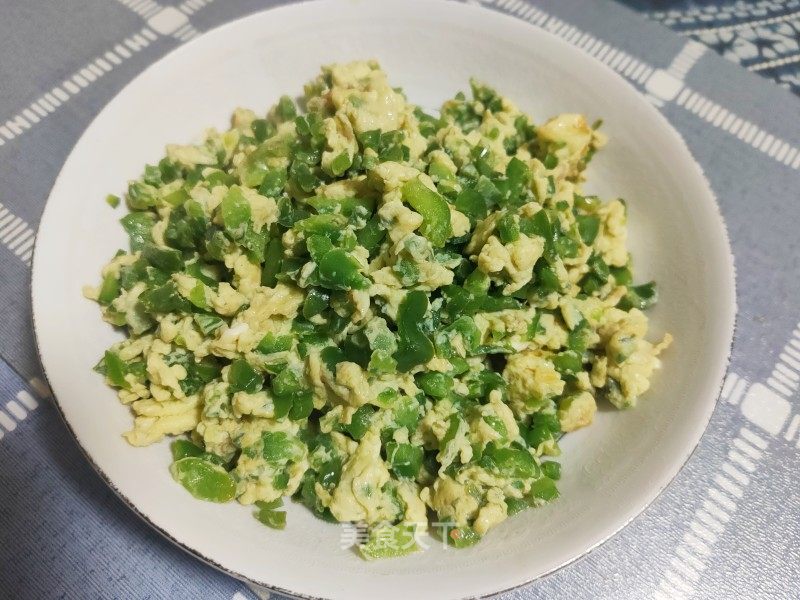 青椒末炒鸡蛋的做法_青椒末炒鸡蛋怎么做_筠旸JY的菜谱_美食天下
