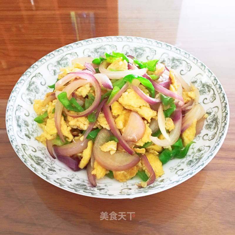 洋葱青椒炒鸡蛋的做法_洋葱青椒炒鸡蛋怎么做_香香的小厨房的菜谱_美食天下