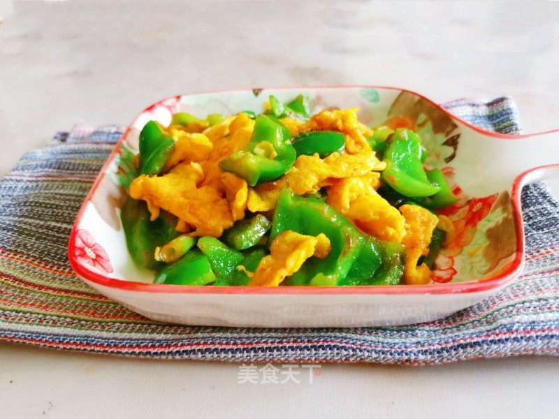 青椒炒鸡蛋的做法_青椒炒鸡蛋怎么做_琴韵优雅的菜谱_美食天下
