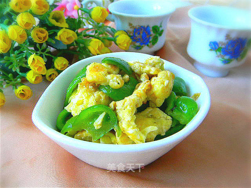 青椒炒鸡蛋的做法_青椒炒鸡蛋怎么做_土豆丝卷饼的菜谱_美食天下