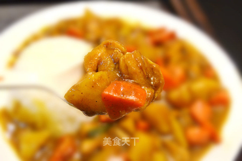 咖喱鸡肉饭的做法_咖喱鸡肉饭（香葱版）_咖喱鸡肉饭怎么做_潼年食光的菜谱_美食天下
