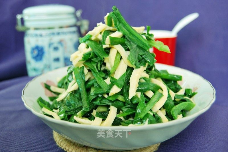 香干炒韭菜的做法_香干炒韭菜怎么做_菜谱_美食天下